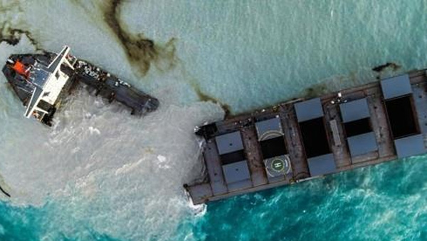 모리셔스 '기름 유출' 일본 화물선 선장 체포