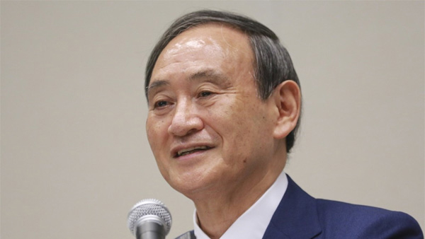 차기 일본총리 유력 스가, 지지도 상승…아베 내각도 급등