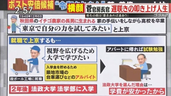 [World Now] 日 스가 장관 '가짜 흙수저' 논란…알고보니 '부농 아들'