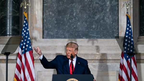 미 대선까지 한 달 반…"트럼프, 바이든 지지율 첫 추월"