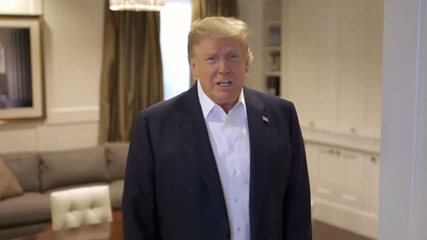 [World Now] 입원 중에 '열일'? 트럼프 사진 '연출' 논란