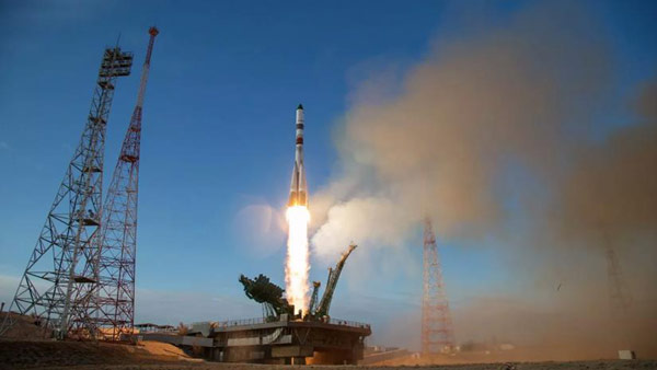 러 소유스 유인우주선 성공 발사…"3시간 만에 ISS 도킹 예정"