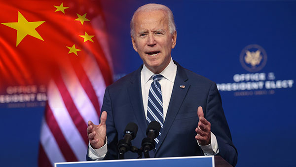 중국 외교부, 바이든에 뒤늦게 축하 인사 