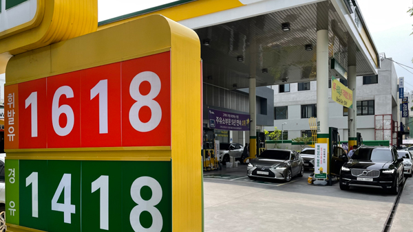 전국 휘발윳값 ℓ당 평균 1천554원…5주 연속 상승