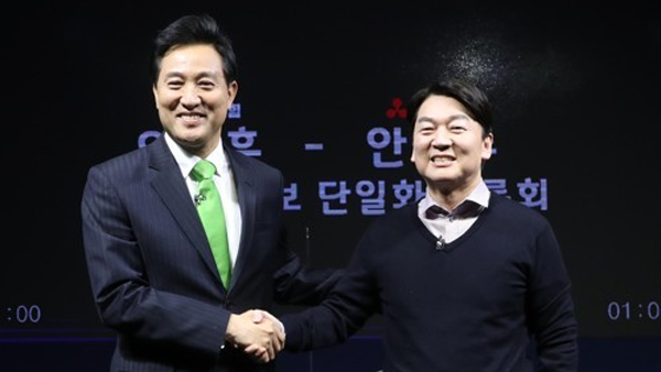 오세훈-안철수 첫 TV토론…"합당 받고 입당은? vs 내곡동 땅은?"