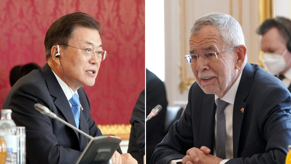 한·오스트리아 정상회담 "4차산업 시대 최적의 파트너" 