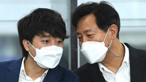 이준석 "시정안착이 대선성공"… 오세훈 "힘실어 달라"