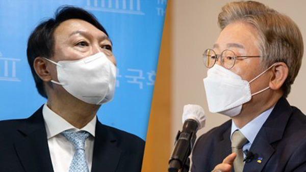 [갤럽] "가상대결 이재명 46%-윤석열 34%, 이낙연 36%-윤석열 36%"