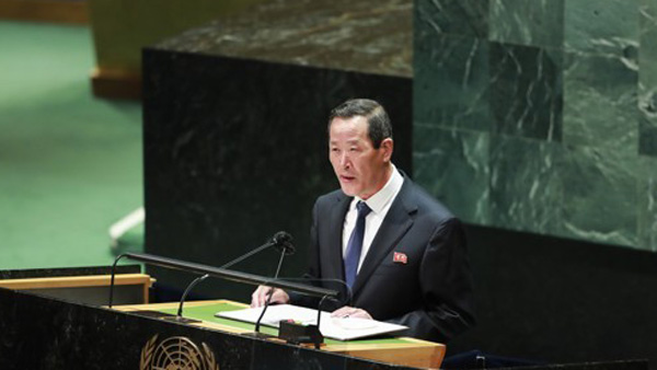 北유엔대사 "전쟁억지력 계속 강화할 것‥한미위협 위험 수준"