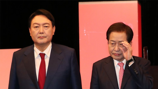 국민의힘, '공천권 협박' 두고 난타전‥洪 "정계퇴출"·尹 "구태 끝판왕" 