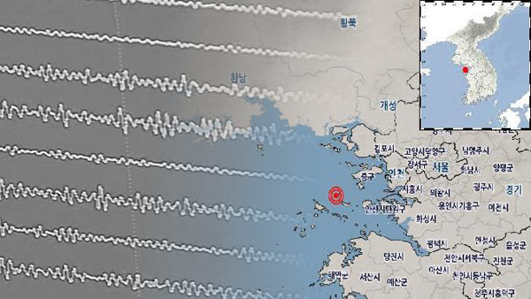 인천 옹진군 서남서쪽 해역서 규모 2.2 지진 