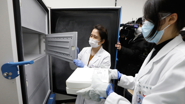 질병청, 오늘 코로나19 화이자 백신 접종을 위한 합동 모의훈련