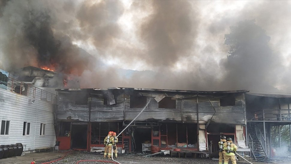 강원도 장류 제조장에서 불…재산피해 5억 원