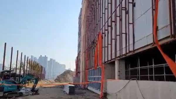 인천 공사 현장 60대 작업자, 철제 기둥에 깔려 숨져