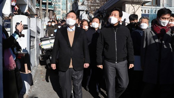 윤석열 만난 오세훈 "재개발·재건축 10년 간 멈춰‥'신속통합기획'로 속도낼 것"