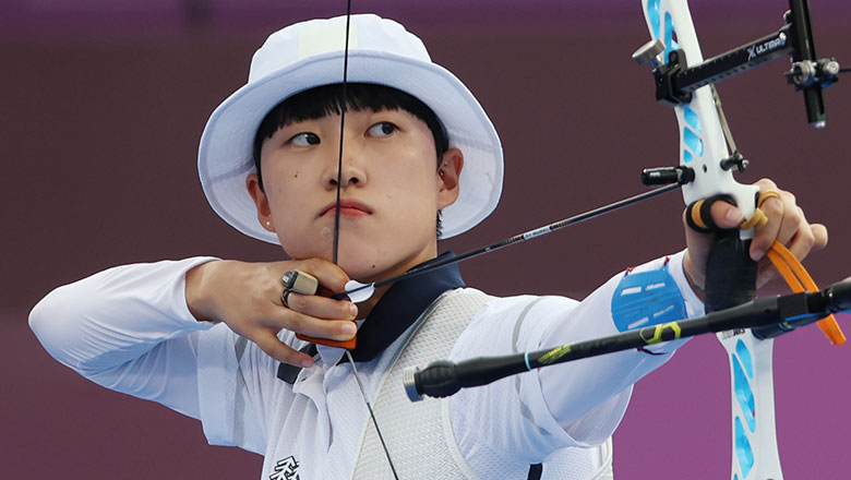 영상 안산, 여자 양궁 개인전도 금메달…'사상 첫 올림픽 양궁 3 ...
