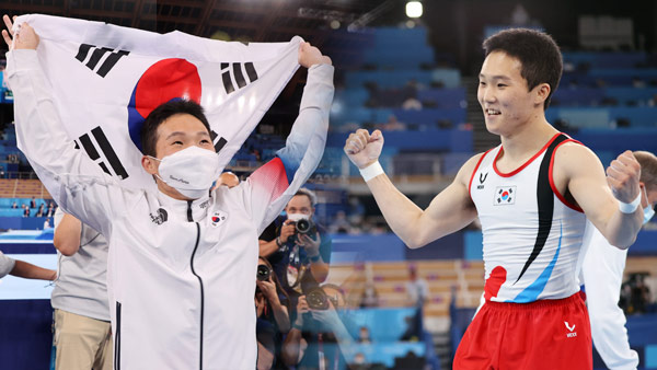 영상 신재환, 도마서 금메달…한국 체조 두 번째