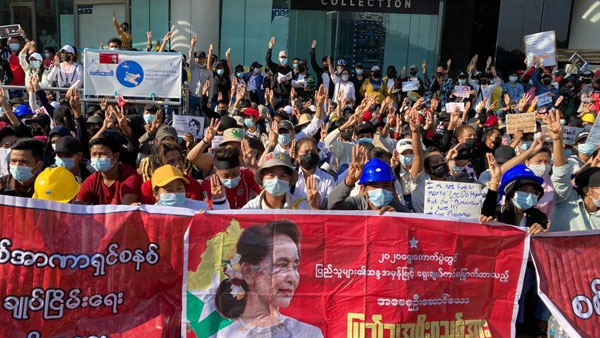 유엔 "미얀마 군부 쿠데타, 민주주의에 심각한 차질"