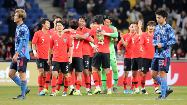 교도통신 "축구 한일전 참가 한국 선수 매일 코로나 검사할 듯"