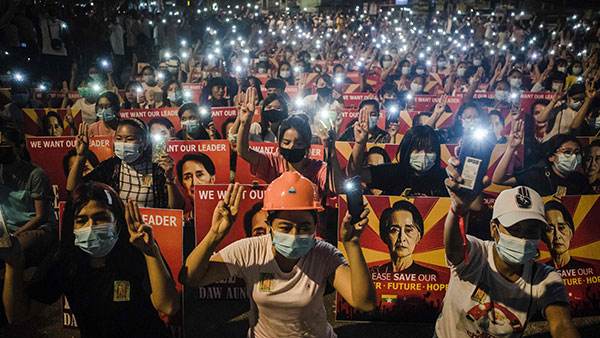 미얀마 문민정부 지도자 "여명 머지않았다" 혁명 추진