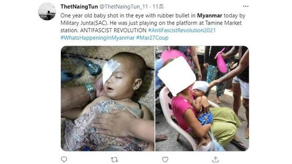 미얀마 어린이 사망자 증가에 국제사회 분노