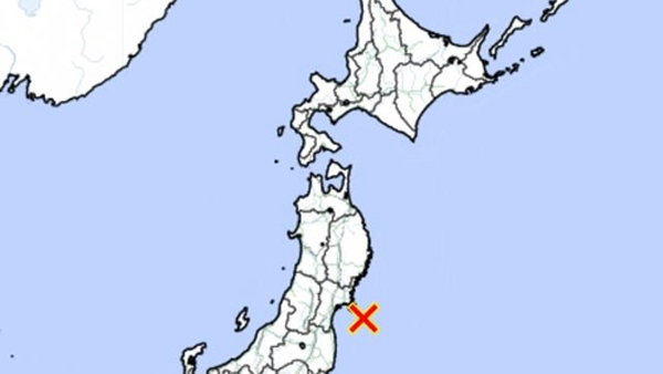 일본 동부 미야기현 앞바다 6.8 강진…"쓰나미 우려 없어"