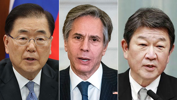 일본 정부 "한미일 3국 외교장관 회의 5일 런던서 개최"