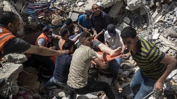 가자지구 무너진 건물·터널서 시신 수습…사망자 248명