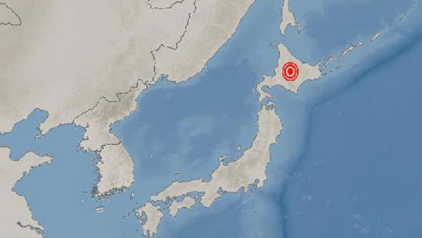일본 홋카이도 삿포로 동북동쪽서 규모 5.4 지진 발생