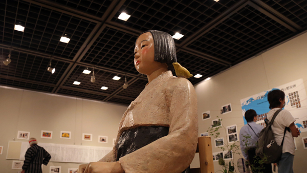 日 극우세력 또 소녀상 전시 훼방…"시설 파괴·공격" 협박