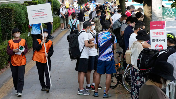 '올림픽 나흘째' 일본, 코로나 확진 폭증세