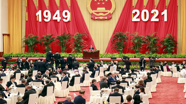 중국, 국경절 72주년 기념 리셉션‥"새로운 국제관계 건설하자"