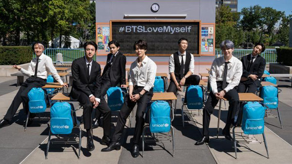 "고마워요 BTS" 유니세프 캠페인에 4년간 기부금 43억원 쇄도