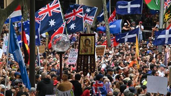 "재봉쇄 못참아"‥유럽·호주 '방역 고삐' 맞서 격렬 시위