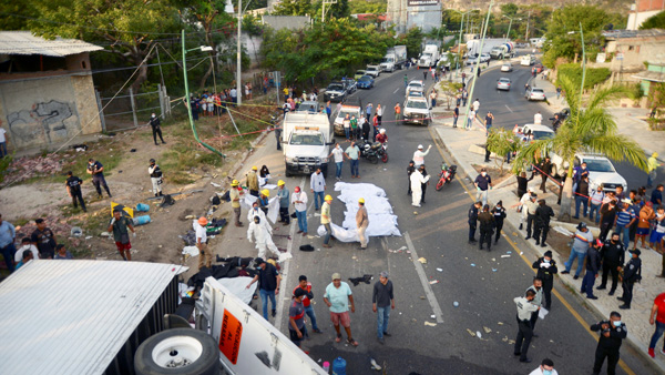 [World Now] 참사 당시 160명 빼곡히‥"트럭 안 위치가 생사 갈랐다"
