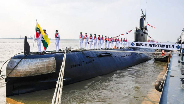 쿠데타 군부 '뒷배' 중국, 미얀마군에 잠수함 판매
