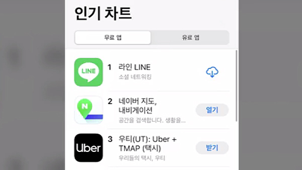 먹통 당일 카톡 사용시간 반토막‥경쟁앱 라인은 2배 올라