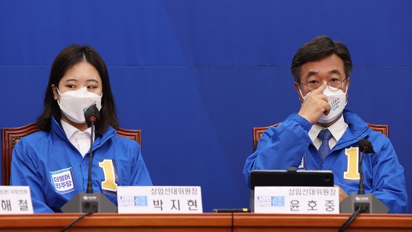 박지현-윤호중, 갈등 나흘만에 봉합‥"지방선거 승리에 매진"