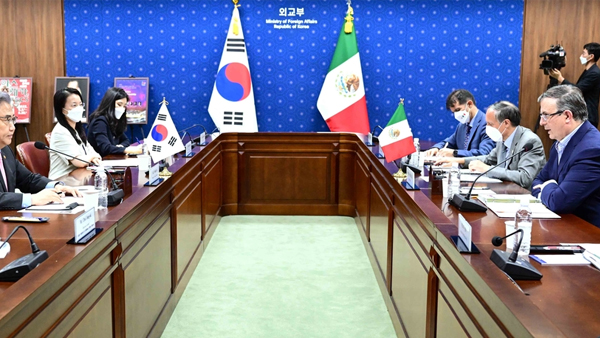 박진 장관, 멕시코 외교장관 회담서 "FTA 공식 협상 조속히 재개해야" 