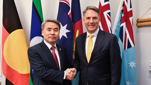 한·호주 국방장관 회담‥'방산협력·북한 비핵화 노력'