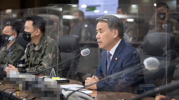 이종섭 국방장관 "북한 9·19 위반, 의도된 도발 시나리오 시작일수도"