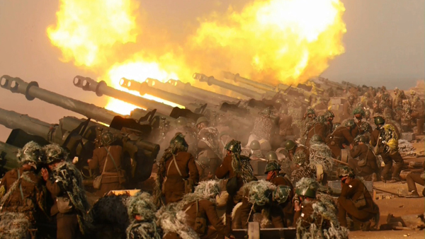북한, 해상완충구역으로 90여 발 포격‥한미 훈련 빌미 연이틀 무력시위