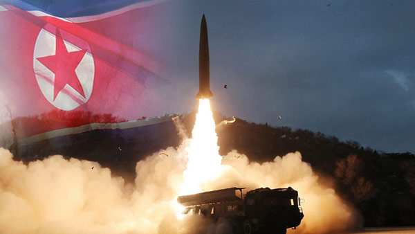 합참 "北, 준중거리탄도미사일 2발 발사‥고각발사 500㎞ 비행"