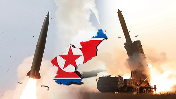 북한, 평양 순안 일대서 동해상으로 단거리탄도미사일 2발 발사
