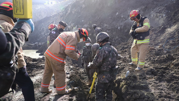 양주 채석장 붕괴사고 마지막 실종자 발견‥수습 중