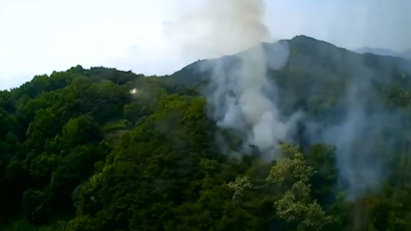광주 청풍동 야산서 산불‥2시간만에 진화