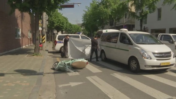 서울 연남교 부근서 오토바이·버스 충돌‥오토바이 운전자 사망