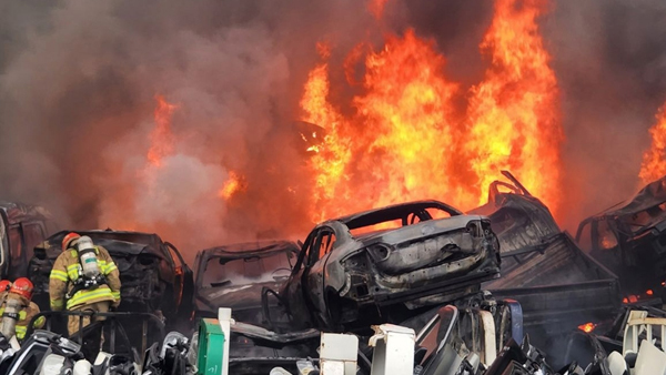 강원 원주 폐차장 화재‥1천1백만 원 피해