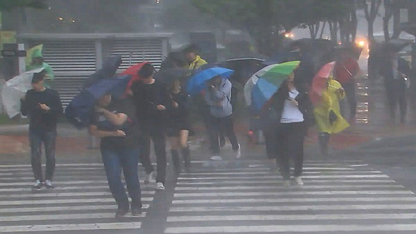 인천 서해5도에 호우주의보