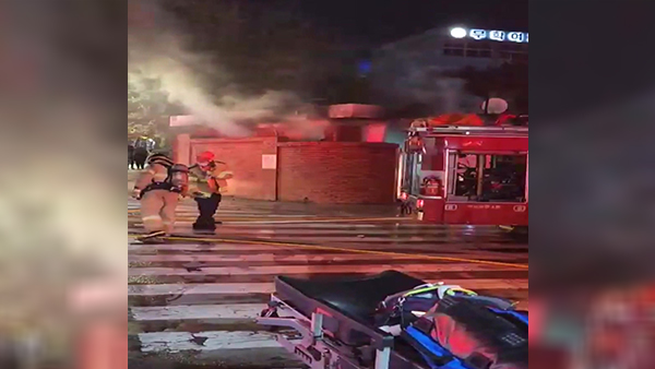 서울 무학여고 경비실서 불‥인명피해 없어